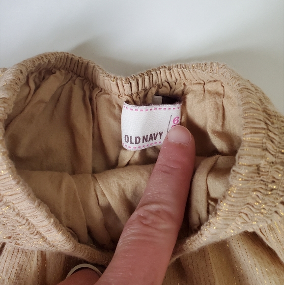 Lined Beige Skirt for Baby Girl - Picture 4 of 9